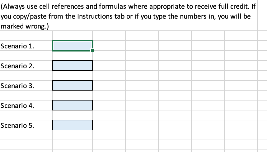 appropriate to receive full credit. If Jou copy/paste from the Instructions tab
