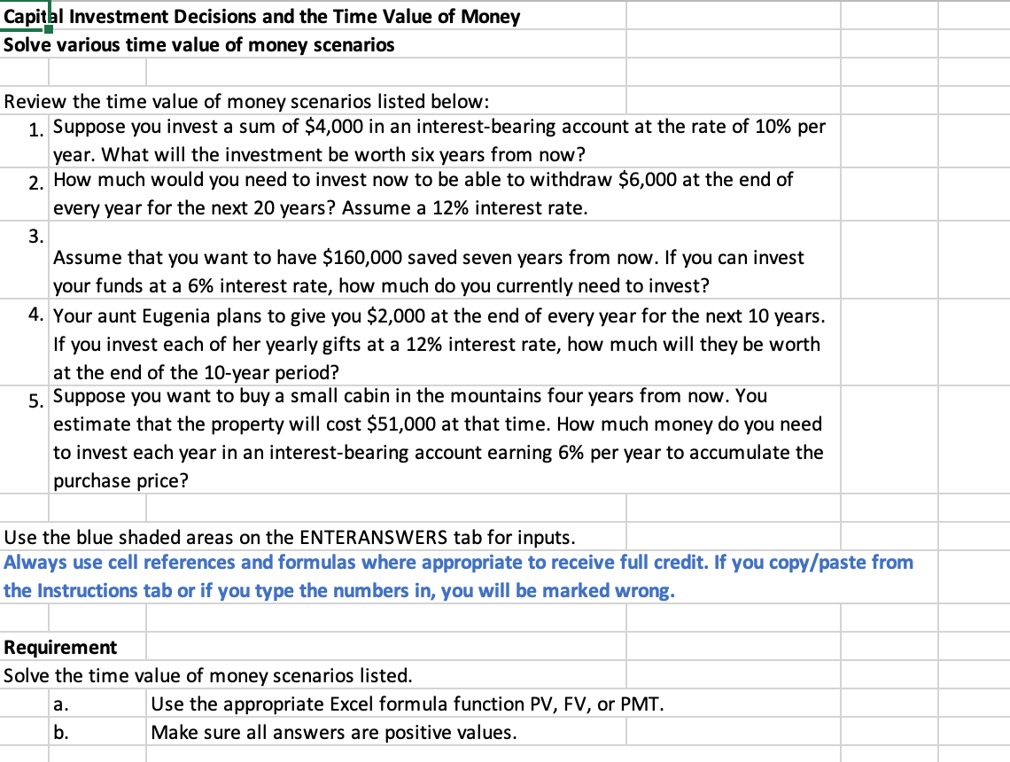 or if you type the numbers in, you will be marked wrong.)