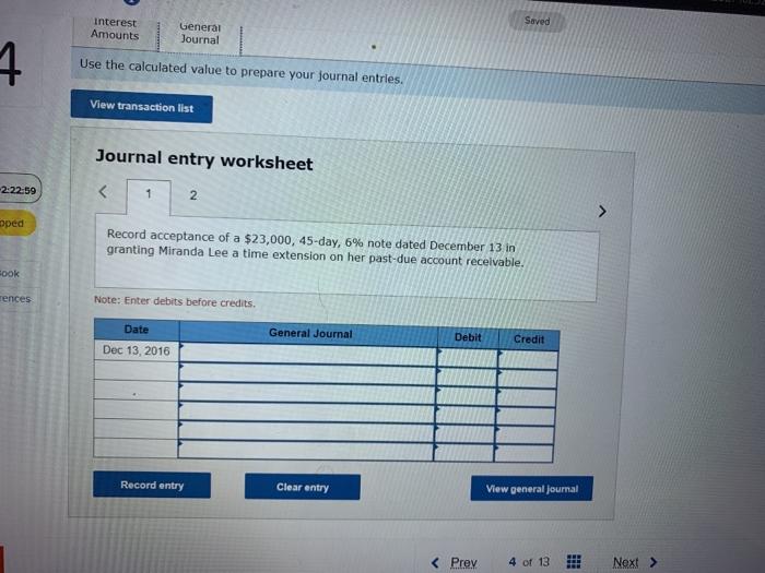 are selected transactions of Danica Company for 2016. Dec. 1 Accepted $23,000,