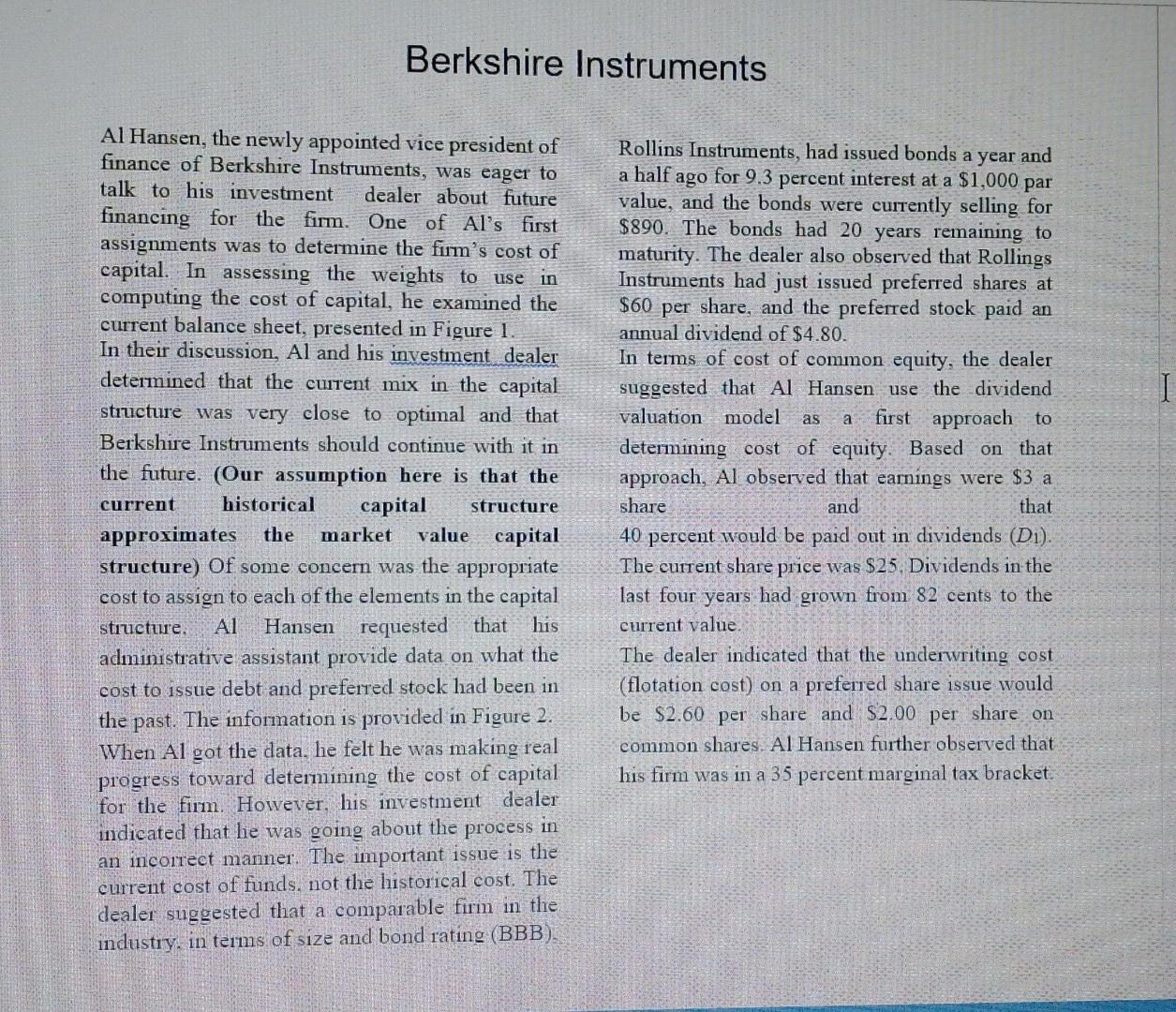 please send a full answer with explanation step by step Berkshire