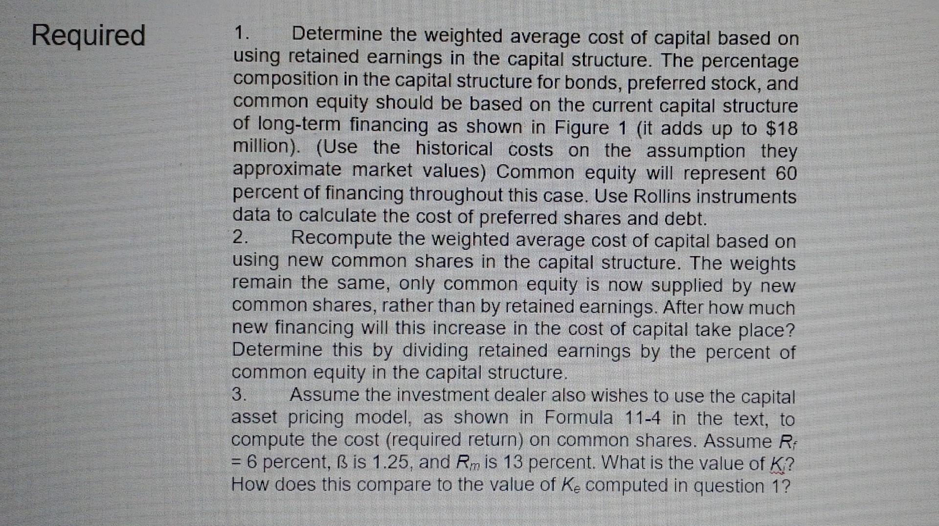 the firm's cost of capital. In assessing the weights to use in