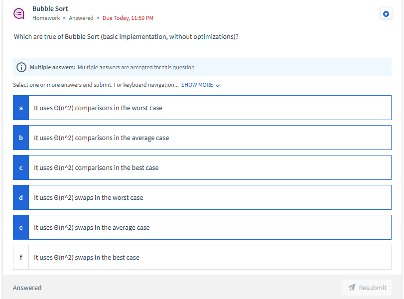PM What is the time complexity of a Super-Stooge Sort which recursively