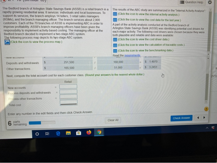  How do you compute the Total account costs for each customer