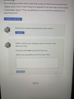 Help java please public class Debug{ public void printValues(int[] data, int[] normalizedData){
