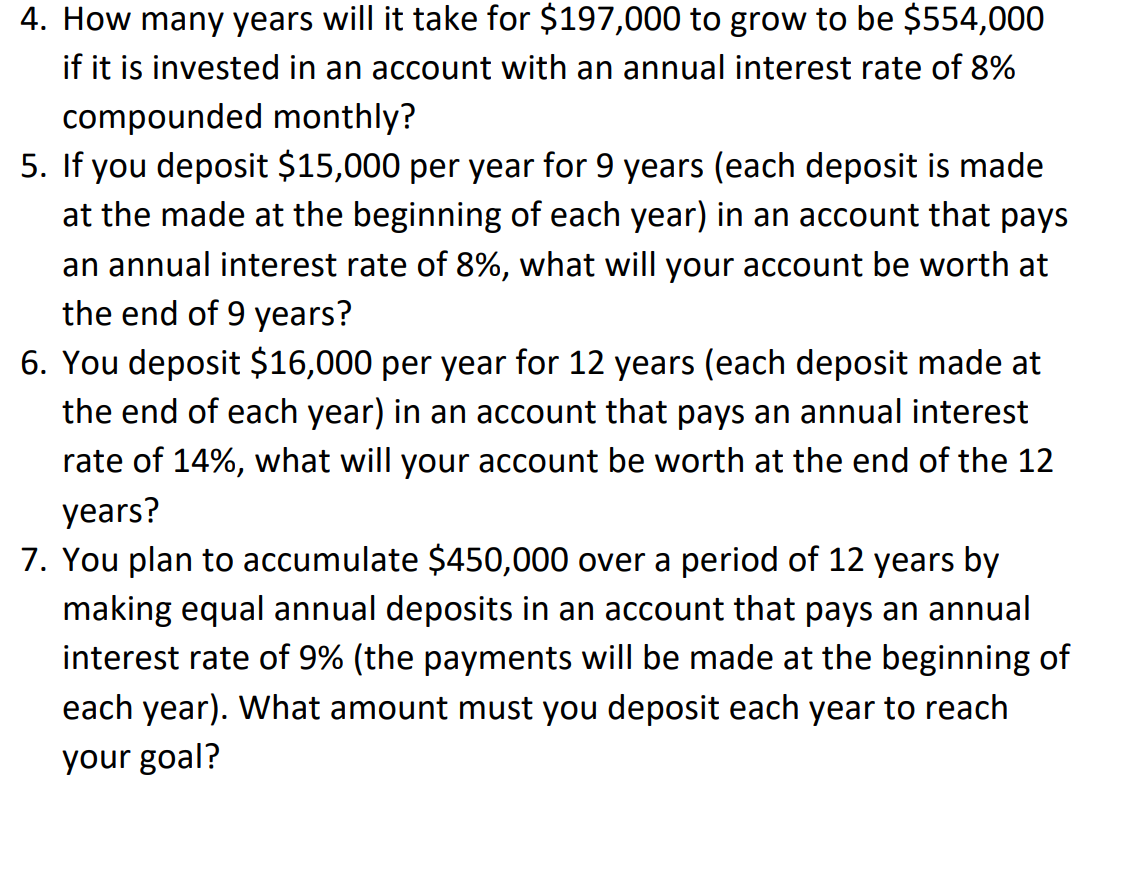  How many years will it take for $197,000 to grow to