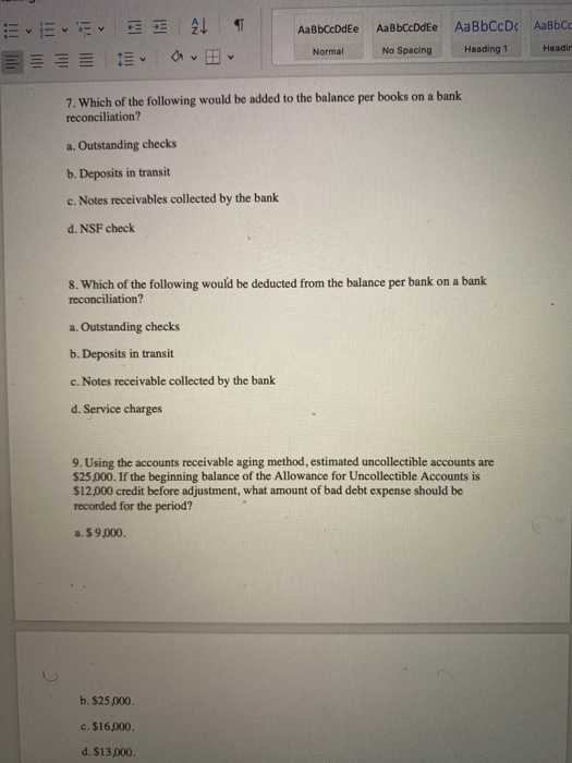  A AaBbCcDdEe AaBbCcDdEe AaBbCcDc AaBbcc Heading 1 Headir Normal No Spacing
