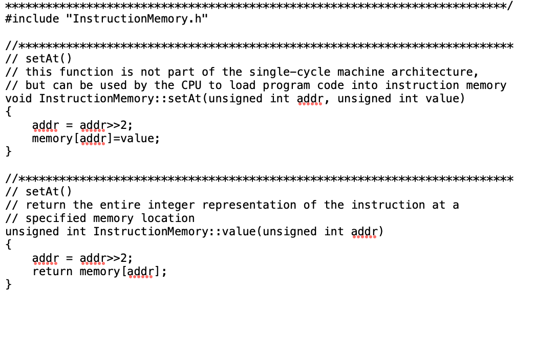 integer to 32 bits #define SIGN_EXT(x) // each of the following are