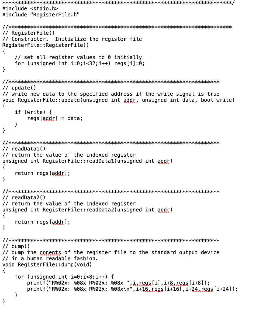 #define OP_LW #define OP_SW #define OP_RTYPE #define OP_BEQ #define OP_JMP //******************************************** //