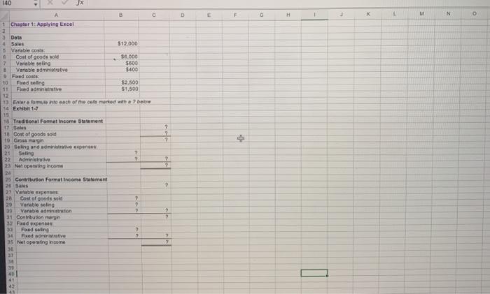  solve in cell functions example:=B6-B7 140 B 0 E D F