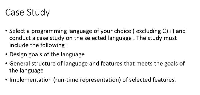 DESIGN AND IMPLEMENTATION OF PROGRAMMING LANGUAGES i need a program language not