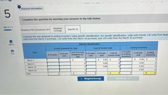 the following purchases and sales transactions Requiled: 1. Compute cost of goods