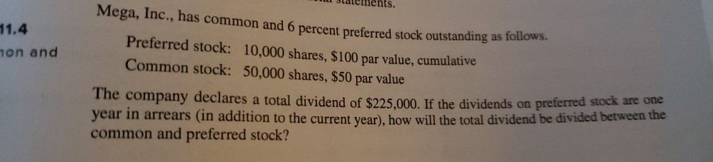 Please answer this problem for me?..Thank you! slalements. Mega, Inc., has