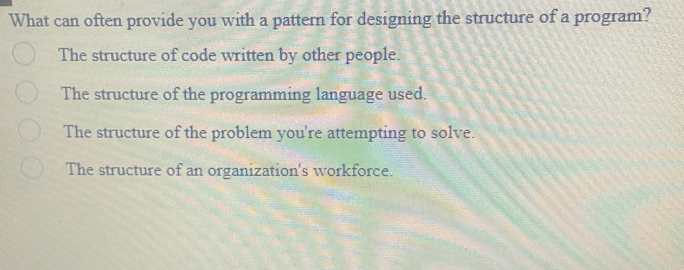  What can often provide you with a pattern for designing the