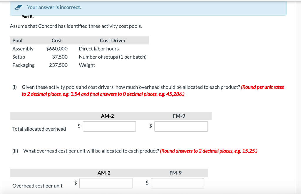 produced Direct labor hours required for production Units per batch Shipping weight