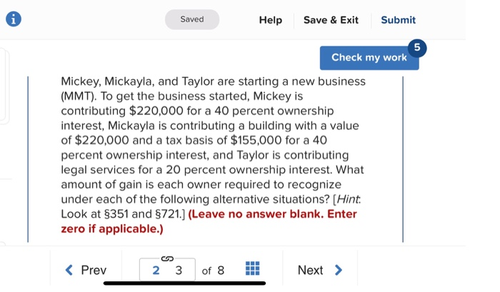  i Saved Help Save & Exit Submit 5 Check my work