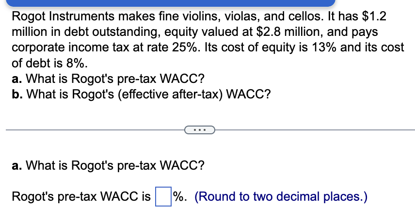  Rogot Instruments makes fine violins, violas, and cellos. It has $1.2