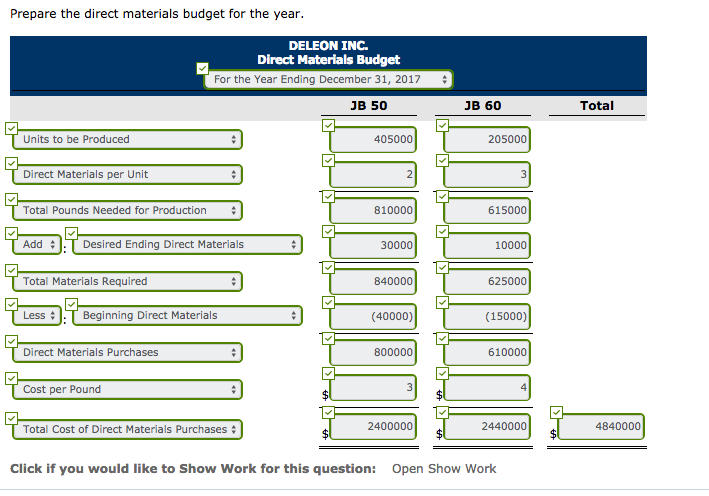 price 400,000 200,000 $20 $25 Production budget: 15,000 Desired ending finished goods