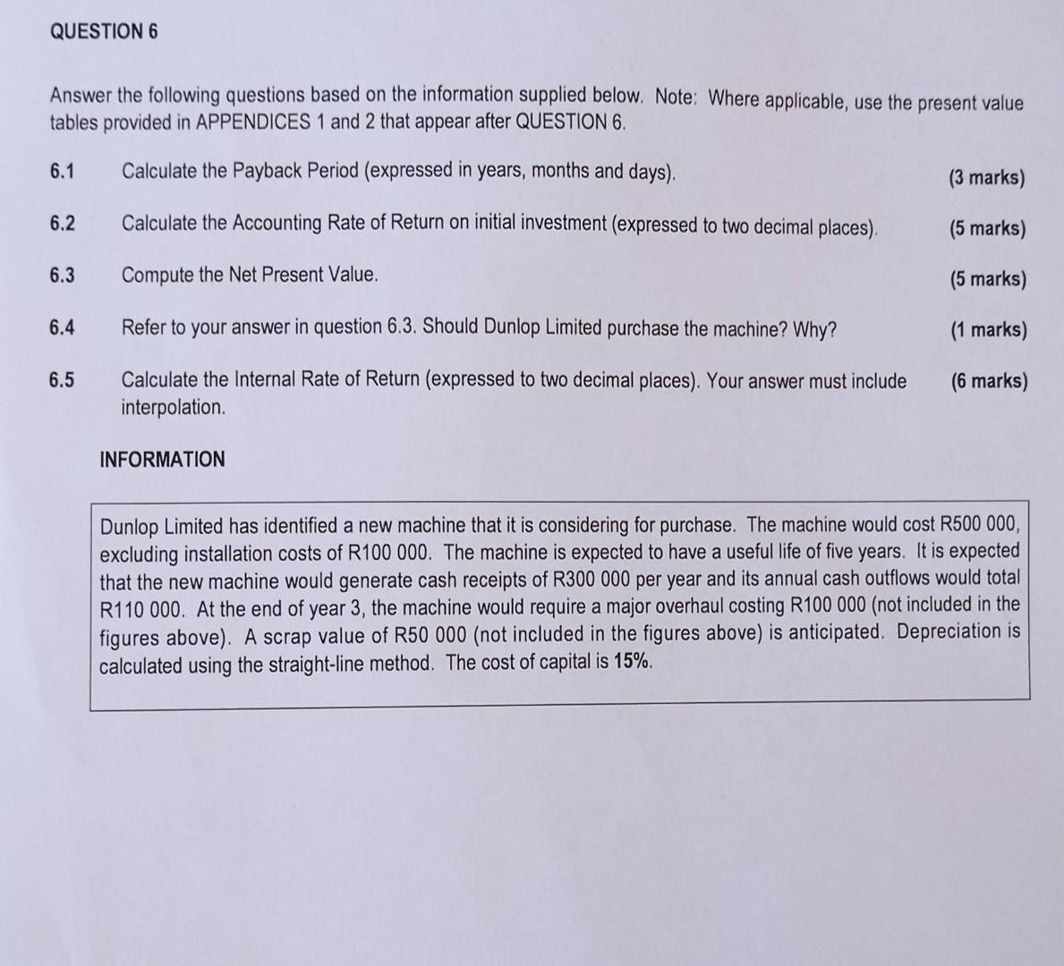  please help solving Q6
