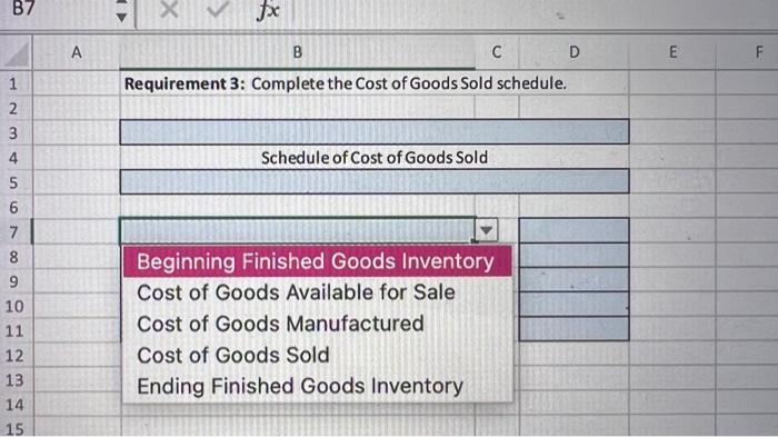 of Cost of Goods Manulactured \\ \hline Month Ended March 31,2018 \\
