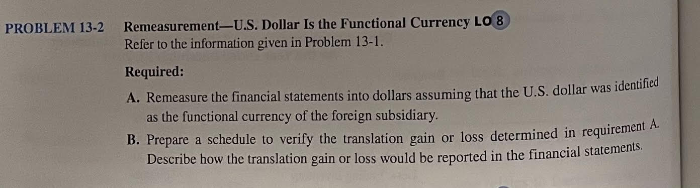 Please only answer Question 13-2. 13-1 is included for the information needed