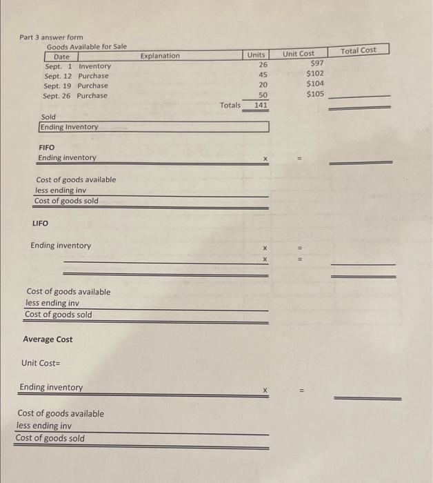 FOB destination, terms, n/30. 8 Sold merchandise to customers for $1,150, terms