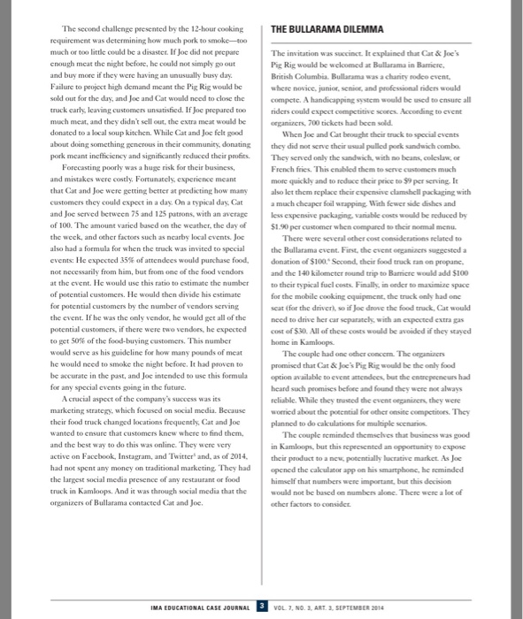 or included as attachments to the memo. Thanks Cat & Joe's Pig