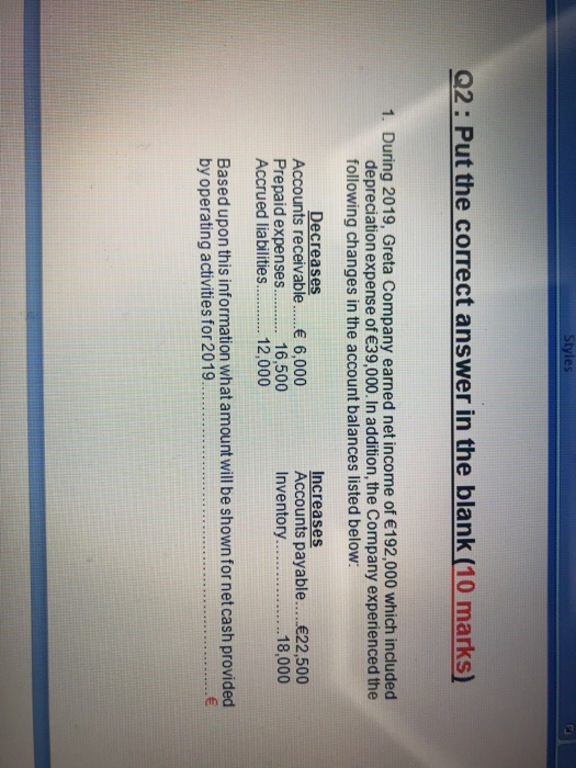  please show me the steps while solving the question,thank you :)