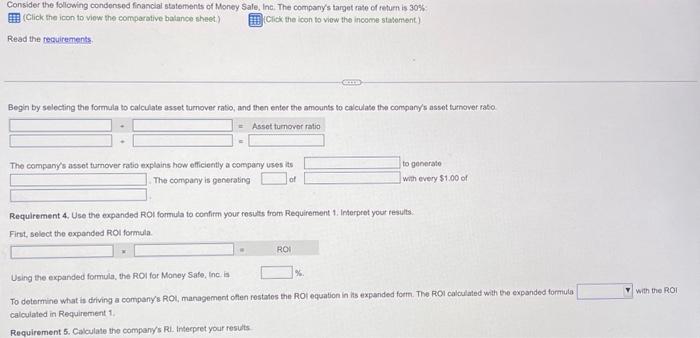 to view the income statement) Road the repuirements. Requirement 1. Calculate the