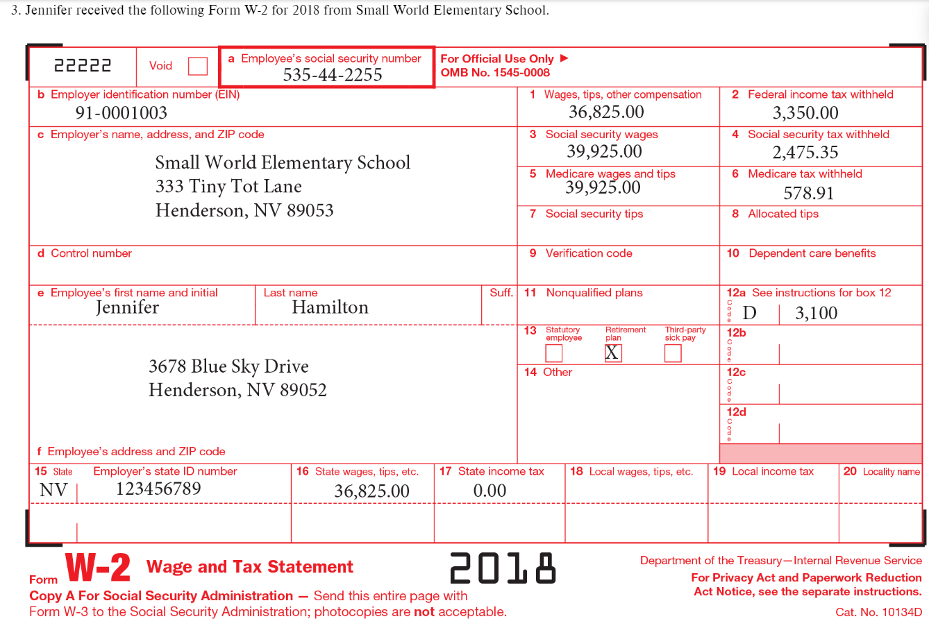 schedule 1. INDIVIDUAL TAX RETURN PROBLEM 1 Required: . Use the following
