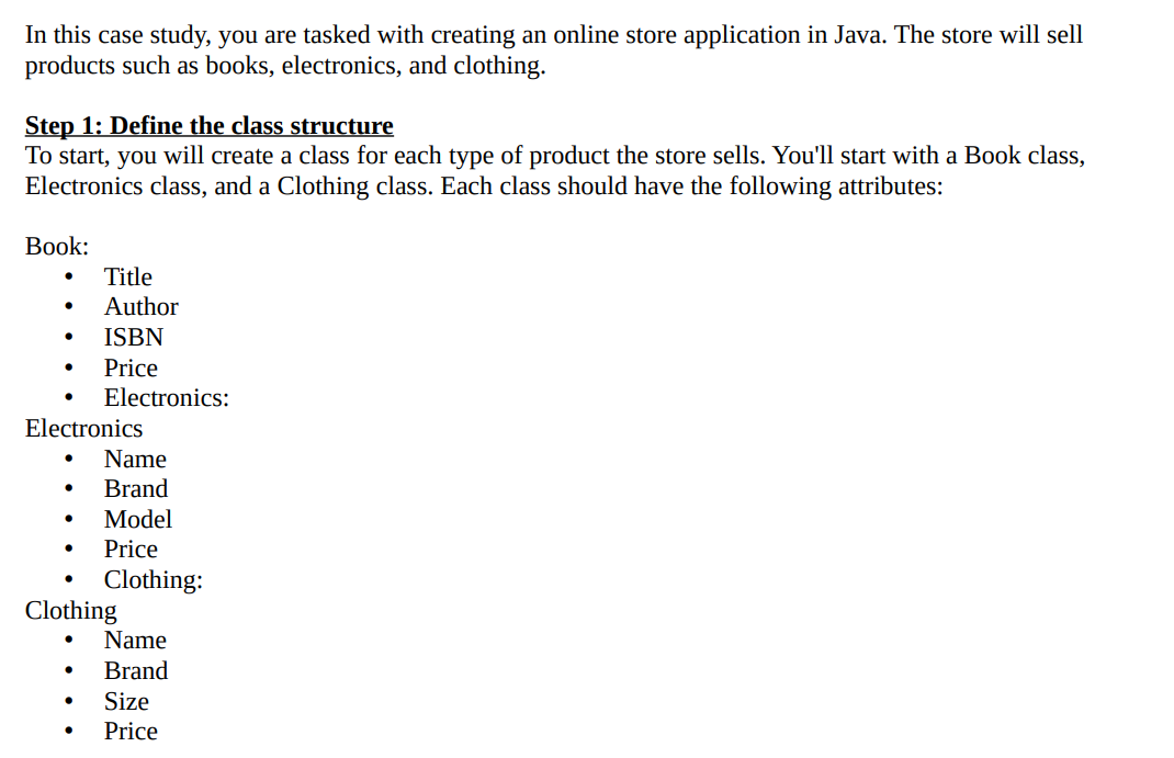 Please Help Need ASAP I need Step 4 Java In this case