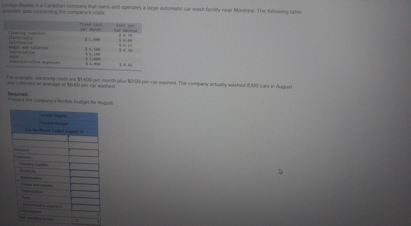  I need help with this question. Lavage Rapide is a Canadian
