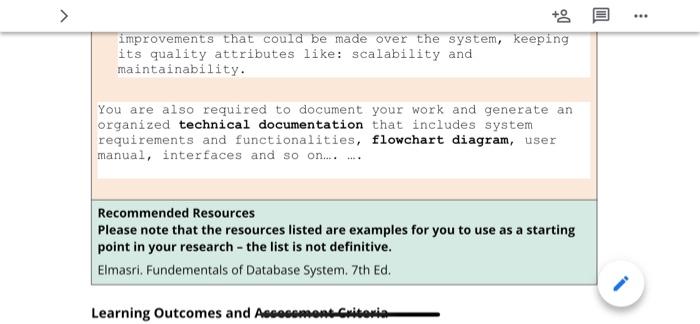 where it was met and how it was achieved. In addition, recommend