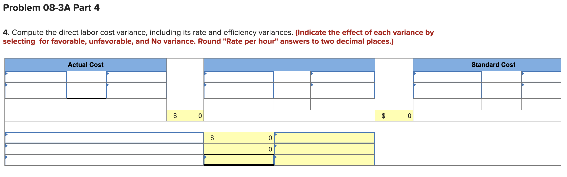 unit of its product. Direct materials (3.0 Ibs. @ $4.00 per Ib.