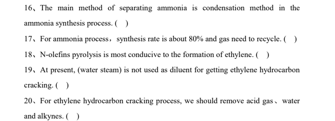  write true or false if false write the correct statement 16.