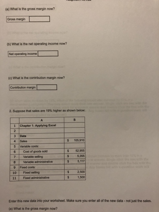 be used to create your own worksheet version of Exhibit 1-7 in