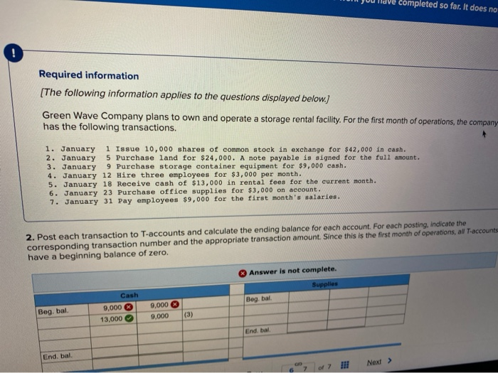  please help me with this T account Completed so far. It