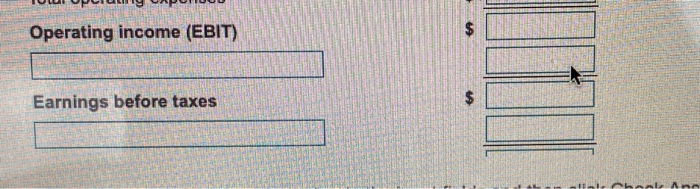 98,109 Income Statement $ Gross profits $ $ Total operating expenses $