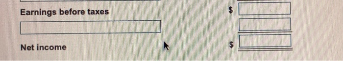 Operating income (EBIT) $ Earnings before taxes $ ALALALA Earnings before taxes