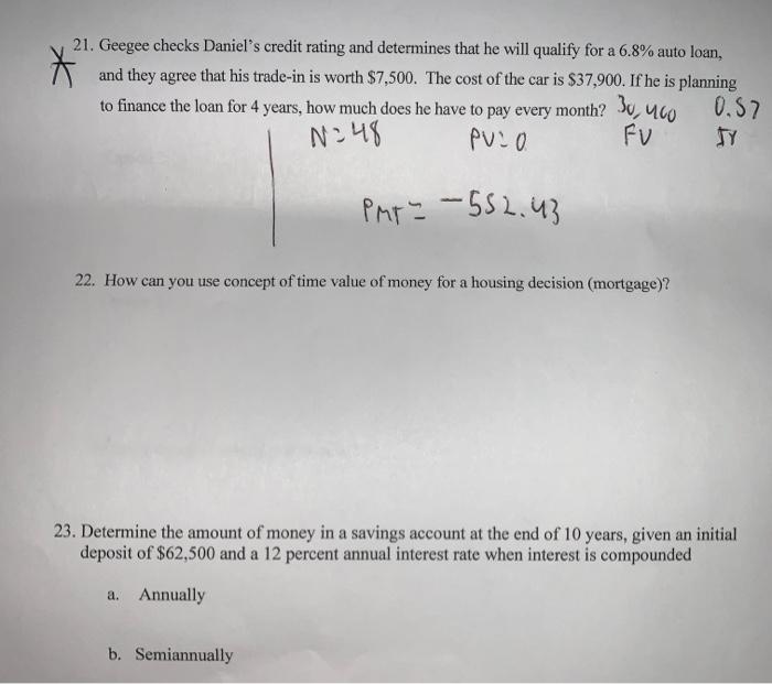 is the present value of an annual payments of $4,500 discounted back