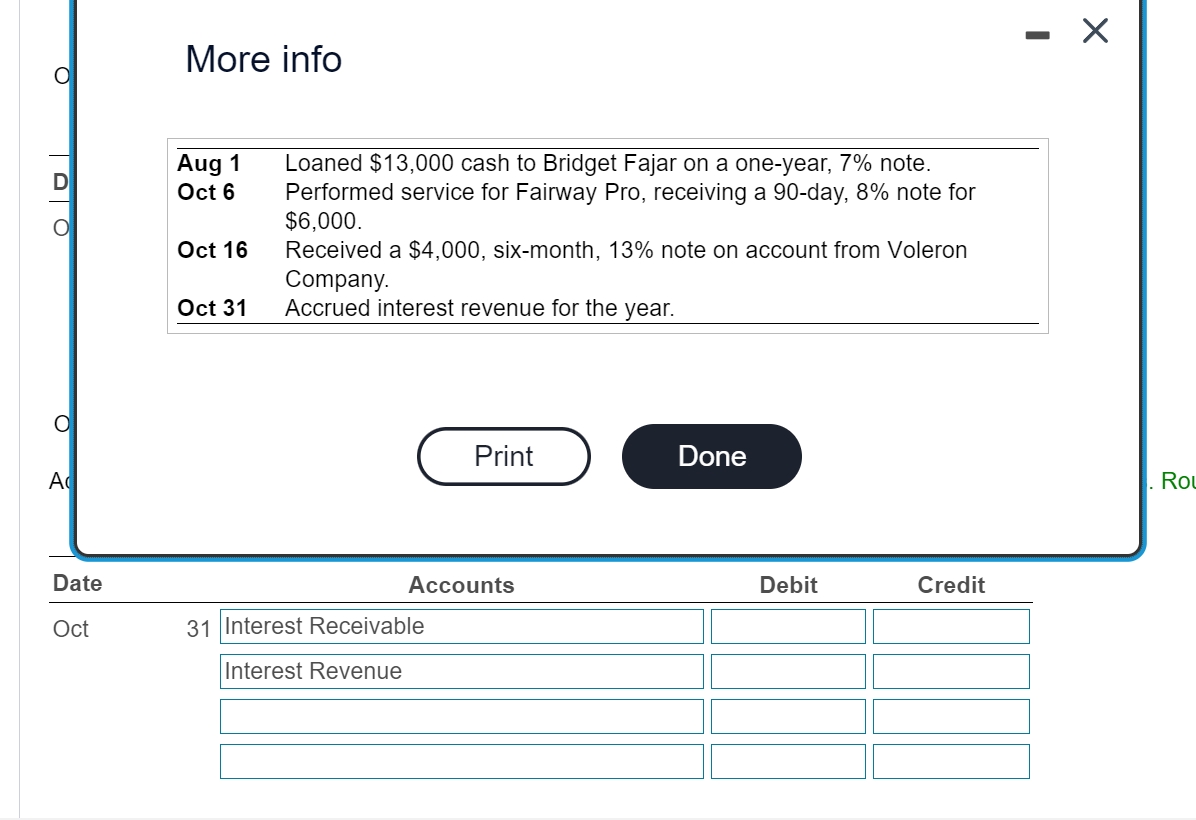Could please help me to solve the interest receivable? The example: And