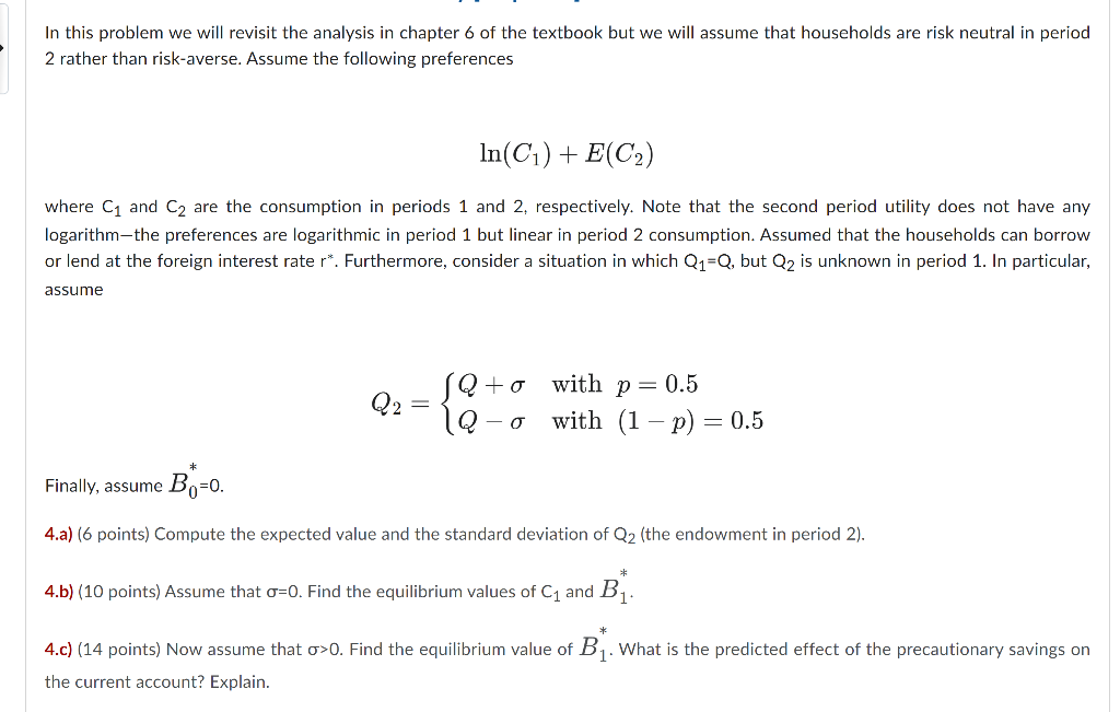  In this problem we will revisit the analysis in chapter 6