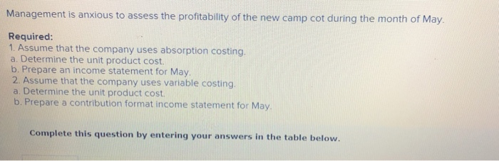 Statements; Explanation of Difference in Net Operating Income [LO7-1, LO7-2, LO7-3] High
