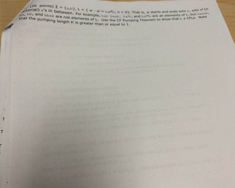  torial) a's in between. For example, bab baab, bab, am to