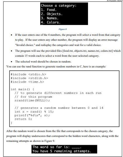 update the function startHangmanGame to implement the Hangman game, which works as