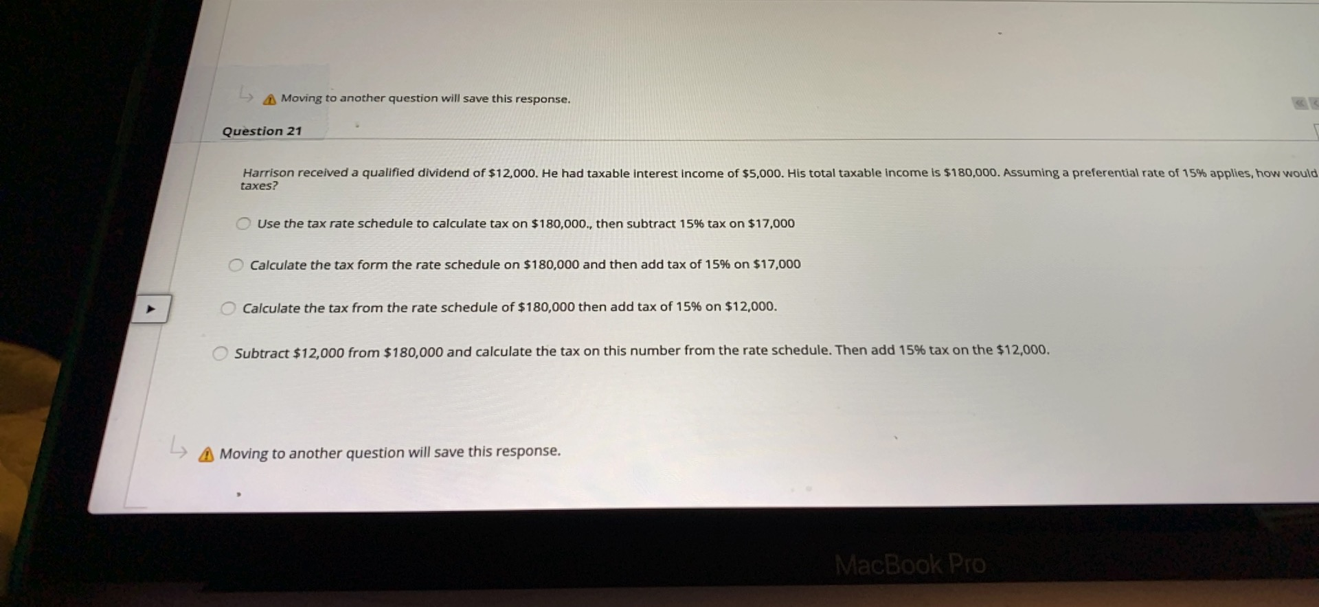  Moving to another question will save this response. Question 21 Harrison