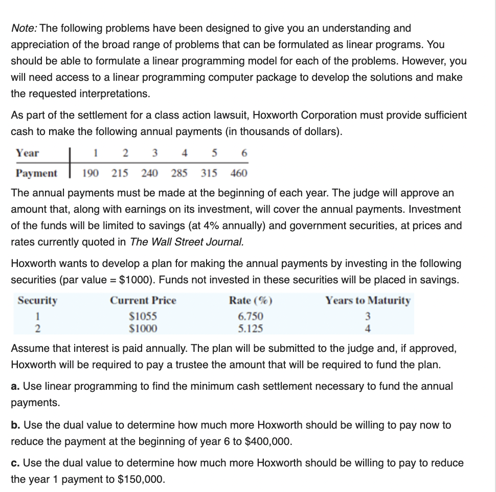 *********Need help with B and C only Note: The following problems have