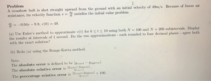  Please answer with simple step matlab for beginners Problem A crossbow