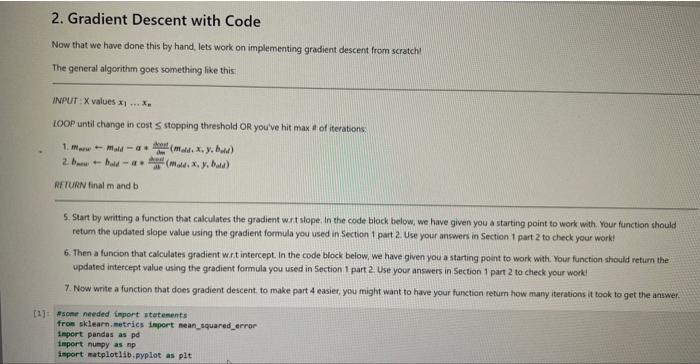 Now lets increase the complexity slightly. Lets try to do gradient descent