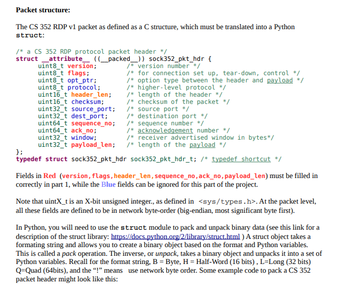 352 Spring 2017 Programming Project Part 1 1. Overview: For part 1