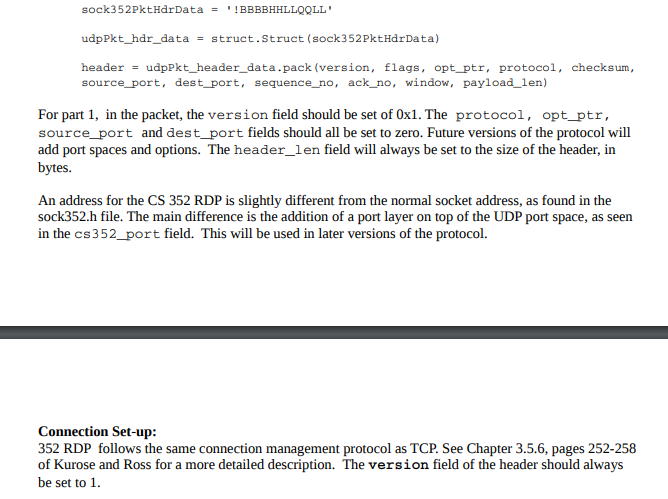 of the project, your team will implement a simple go-back-N protocol similar